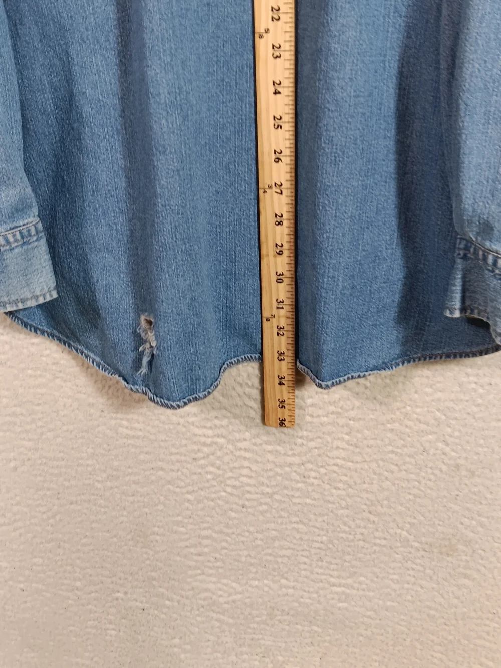 Vintage 90s Levis Shirt Mens XL Blue Denim Red Tap Metal Button Oversized Work